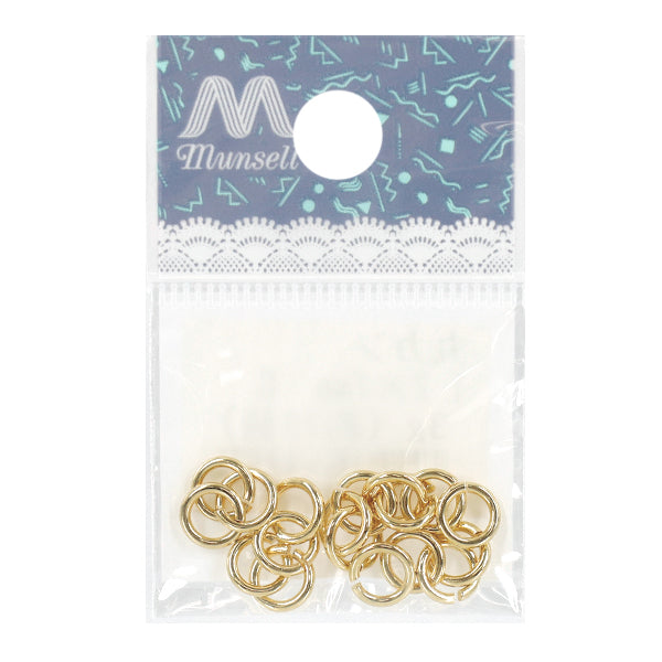 Matériel d'artisanat "Anneau ronde, environ 1,2 x 7 mm, or, environ 3G"