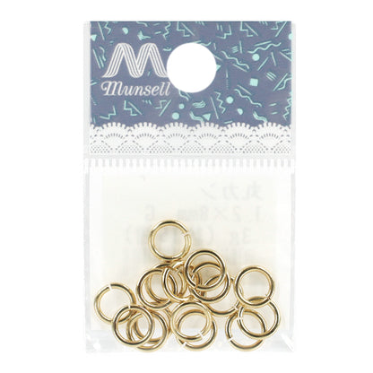 Matériel d'artisanat "bague ronde, environ 1,2 x 8 mm, or, environ 3G"