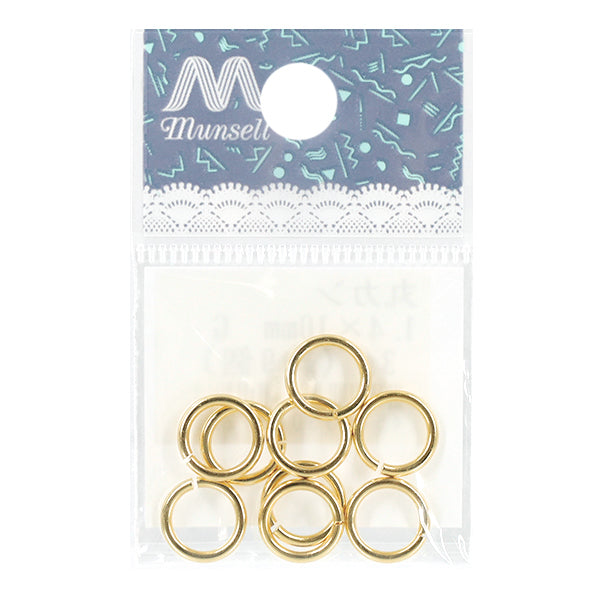 Matériel d'artisanat "bague ronde, environ 1,4 x 10 mm, or, environ 3G"