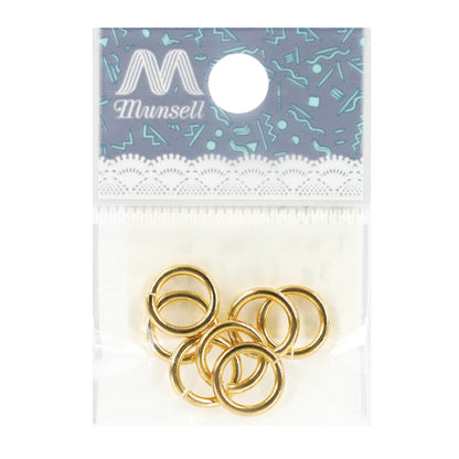 Hardware de artesanía "Anillo redondo, aproximadamente 1.6 x 10 mm, oro, aprox. 3g"