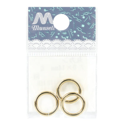 Matériel d'artisanat "bague ronde, environ 2,0 x 14 mm, or, environ 3G"