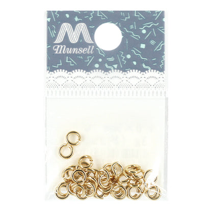 手芸金具 『丸カン 約1.0×5mm ゴールド 約3g入り』