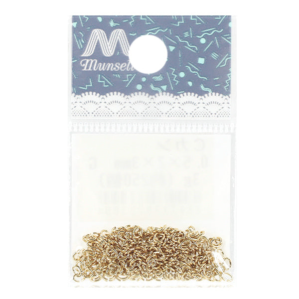 Matériel d'artisanat "C-ring, env. 0,5 x 2 x 3 mm, or, env. 3G