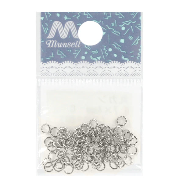 手芸金具 『丸カン 約0.7×4mm シルバー 約3g入り』