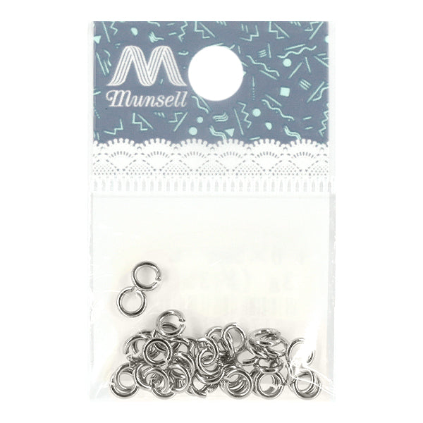 手芸金具 『丸カン 約1.0×5mm シルバー 約3g入り』