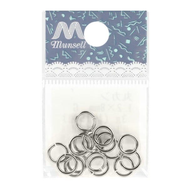手芸金具 『丸カン 約1.2×8mm シルバー 約3g入り』