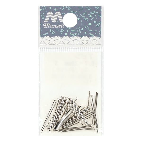 Handicraft hardware “T pin 0.7×20mm silver 3g”