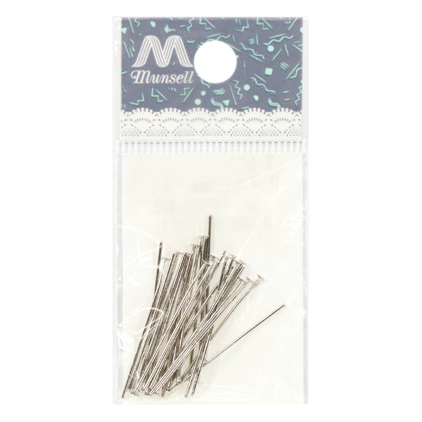 Handicraft hardware “T pin 0.7×30mm silver 3g”
