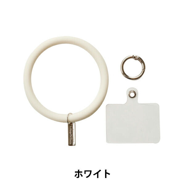 Handicraft material "Smartphone Silk Connling Strap White 10-3583"