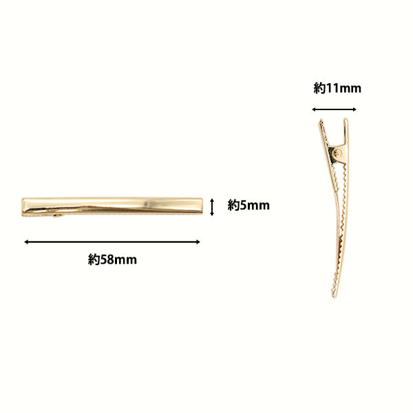 Handicraft bracket "Hair clip bracket 2 gold 10-3602" Tokyo trade