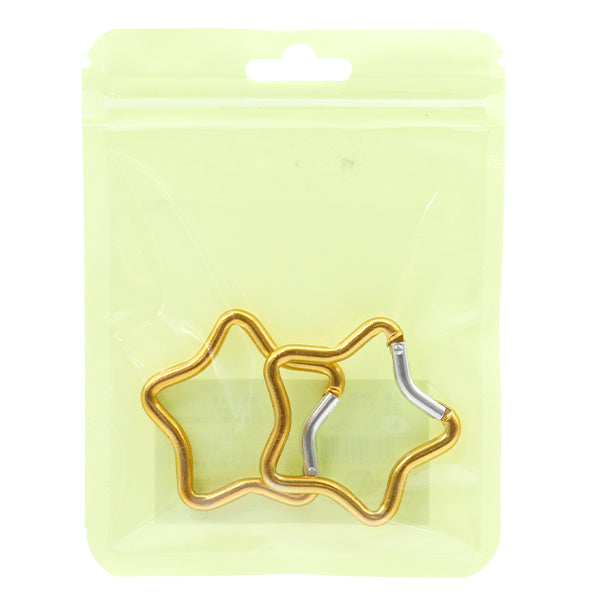 مستلزمات الأشغال اليدوية "حلقة نجمة 2 قطعة أصفر OSH-01" KIYOHARA