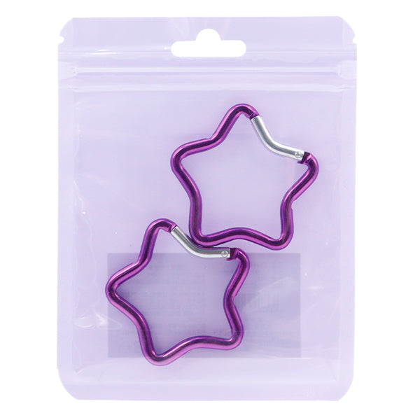 مستلزمات الأشغال اليدوية "حلقة نجمة 2 قطعة بنفسجي OSH-01" KIYOHARA