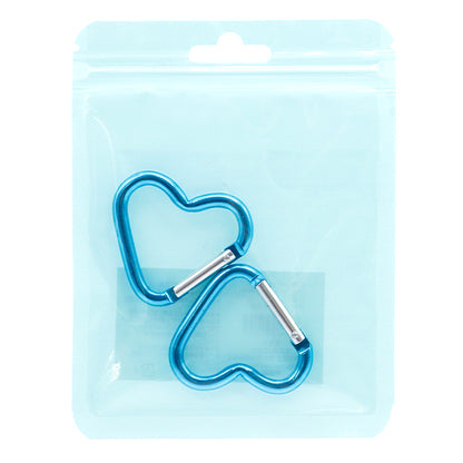 Кронштейн из ручной работы "2 Carabiner Hearts Blue OSH-02" KIYOHARA