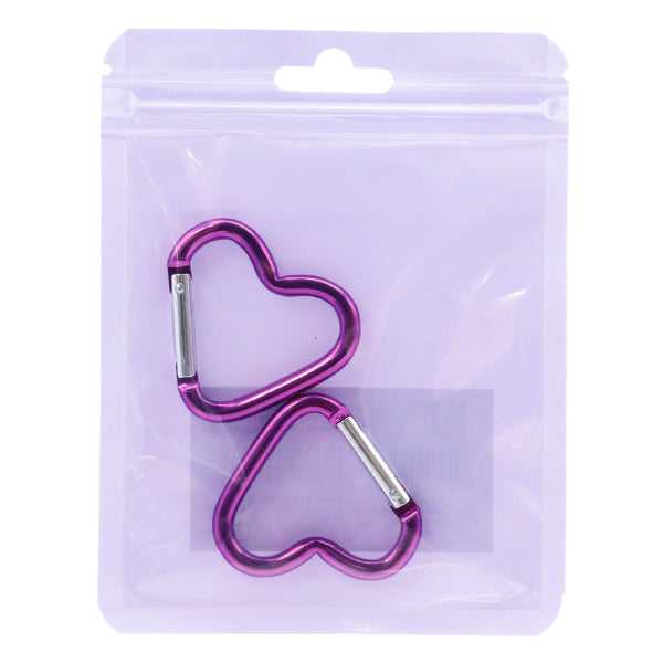 مستلزمات الأشغال اليدوية "حلقة قلب 2 قطعة بنفسجي OSH-02" KIYOHARA