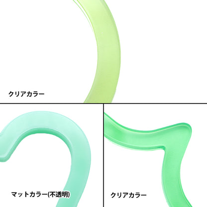 Handicraft bracket "Acrylic carabiner 3 pieces Green AC3-GR"