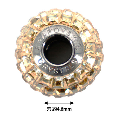 액세서리 재료 "Be Charmed"구슬 1개 크리스탈 골든 섀도우 #80201"