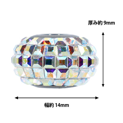 액세서리 재료 "Be Charmed"구슬 1개 크리스탈 AB #80201"