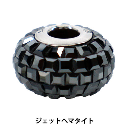 액세서리 재료 "Be Charmed"구슬 제트 적철광 #80201 1개"