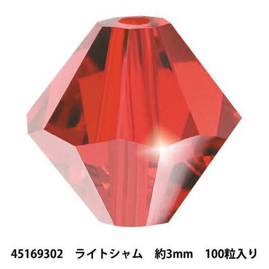 アクセサリー素材 『プレシオサ ロンデルビーズ 45169302 ライトシャム 3mm 100粒入り』