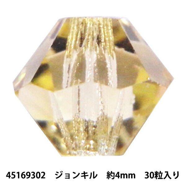 アクセサリー素材 『プレシオサ ロンデルビーズ 45169302 ジョンキル 4mm 30粒入り』