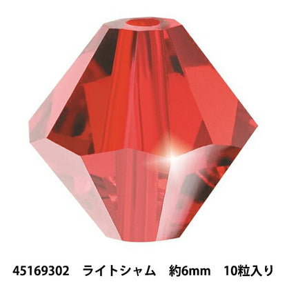 アクセサリー素材 『プレシオサ ロンデルビーズ 45169302 ライトシャム 6mm 10粒入り』