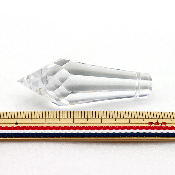 アクセサリー素材 『プレシオサ シャンデリアパーツ 1081 クリスタル 18×50mm 1粒入り』