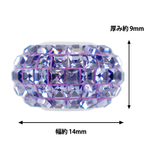 액세서리 재료 "Be Charmed"구슬 탄자나이트 #80201 1개"