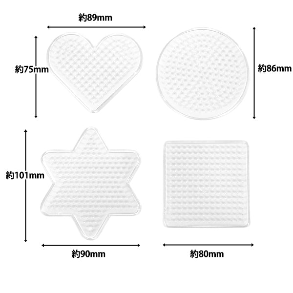 Beads "ironBeads Small plate set of 4 AB-380-01 SOANDYOU SOANDYOU