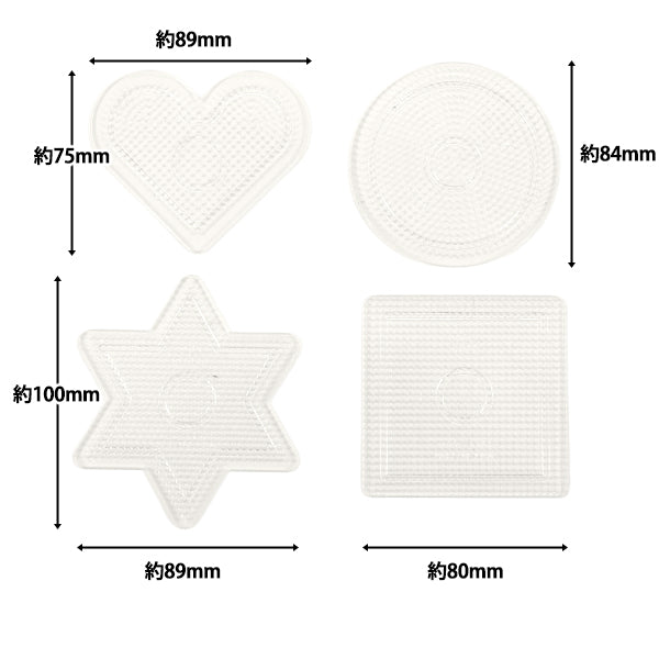 Beads "mini mini ironBeads Small plate set of 4 MB-380-01 SOANDYOU SOANDYOU