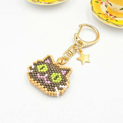 Kit de perles "Keychain Keychain Black Cat PB-297" Hobbix Kyoto / Nishijin Hobix