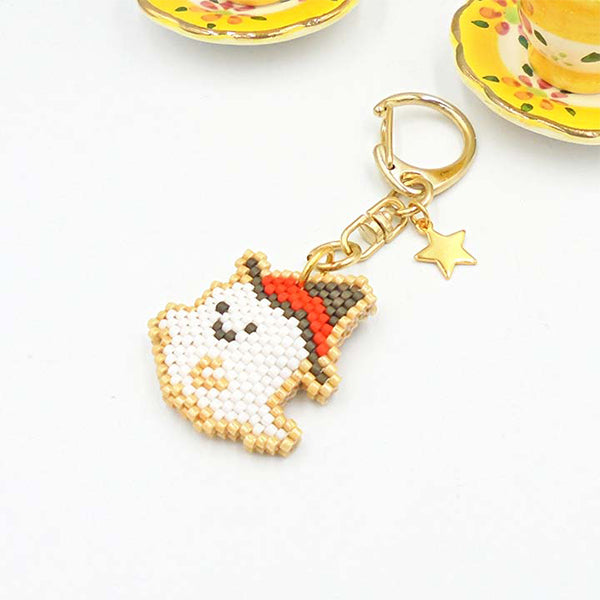 BeadsKit "Icing Cookie-style Keychain Ghost PB-298" Hobbix Kyoto / Nishijin Hobix