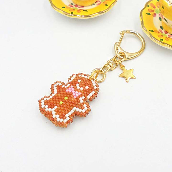 Beads Kit "Llavero de cookie de hielo Gingerman PB-300" Hobbix Kyoto / Nishijin Hobix