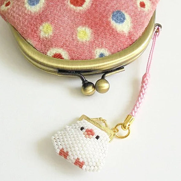 PerlineKit "Kyoto Little Bird's Maguchi Netsuke White Bandwich PB-338" Hobbix Kyoto Nishijin Hobbix