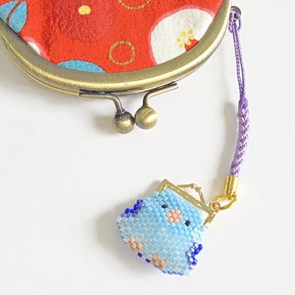 PerlenKit "Kyoto Little Birds Maguchi Netsuke Mameruha PB-339" Hobbix Kyoto Nishijin Hobbix