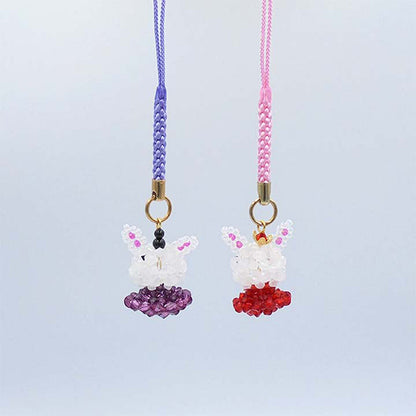 ビーズキット 『白うさぎのひな根付け BK-127』 HOBBIX 京都・西陣 ホビックス