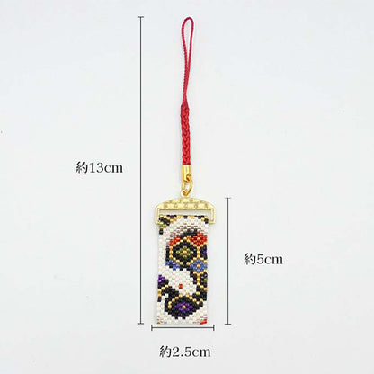 خرزمجموعة "Wealth Arrival White Snake Netsuke PB-332" HOBBIX Kyoto/Nishijin Hobbix