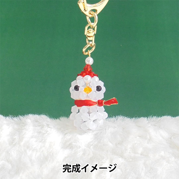 БисерКит "Корокоро Крисмаски Держатель Снеговик BK-138" Hobbix Kyoto / Nishijin Hobix