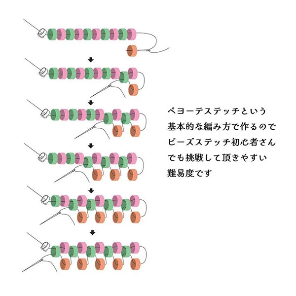ビーズキット 『鯉の滝登り根付け PB-345』 HOBBIX 京都・西陣