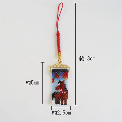 ビーズキット 『見返り馬に梅根付け PB-357』 HOBBIX 京都・西陣 ホビックス