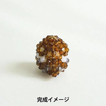 PerlenBausatz "Flauschiger kleiner Vogel-Schlüsselanhänger Spatz BK-154“ HOBBIX Kyoto/Nishijin Hobbix