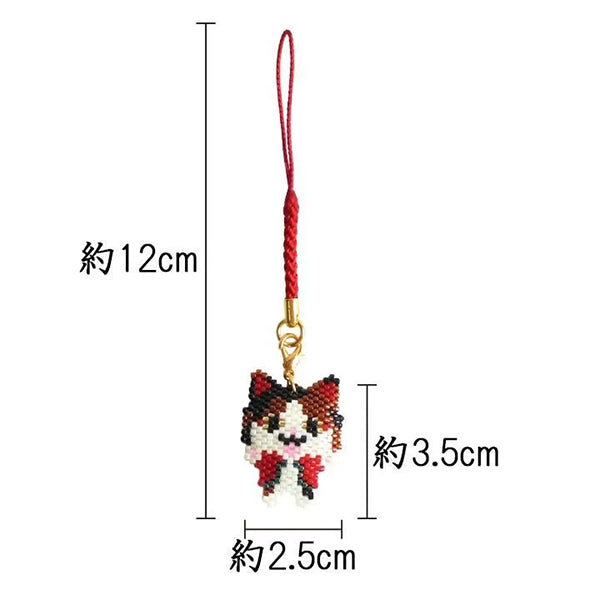 PerlenBausatz "Kyoto/Yokai Netsuke Nekomata PB-389“ HOBBIX Kyoto/Nishijin Hobbix