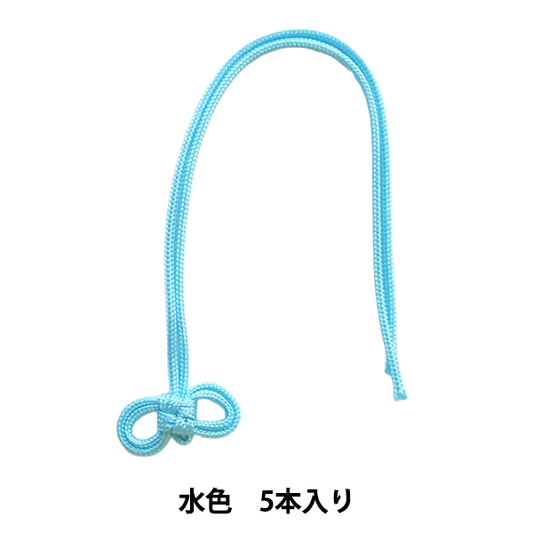 手工艺零件 "双叶结缕5朵淡蓝色" HOBBIX京都西阵HOBBIX