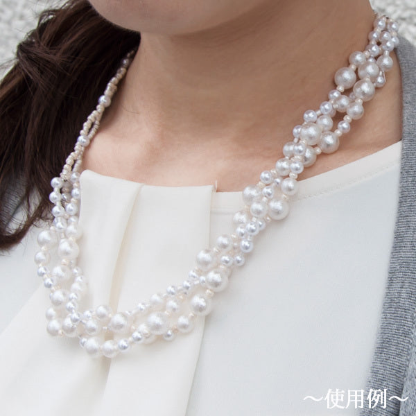 구슬키트 "Air Pearl 3 White Blade Necklace AC-137"Toho Beads Toho Beads