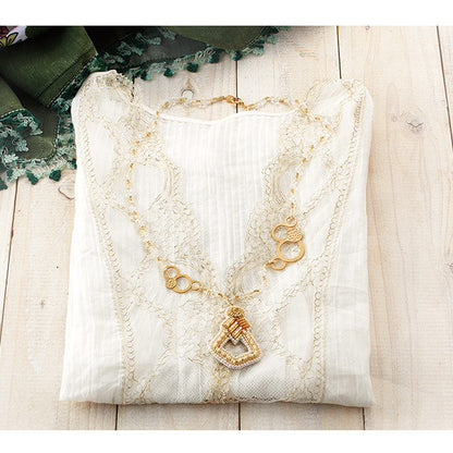 CuentasKit "Maison de Bloduri Cordón de vidrio Soporte geométrico GA-4" Cuentas de toho toho beads