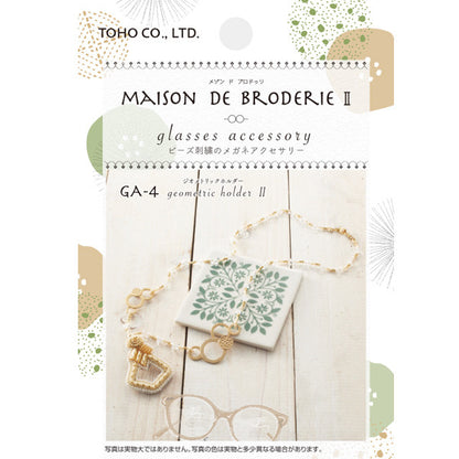 CuentasKit "Maison de Bloduri Cordón de vidrio Soporte geométrico GA-4" Cuentas de toho toho beads