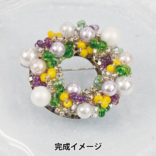 구슬키트 "구슬크로 셰 뜨개질 진주 브로치 비올라 H-BC-1] TOHO 구슬 TOHO BEADS