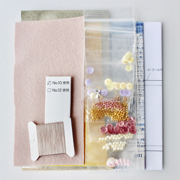 BeadsKit "BeadsLet's start deco embroidery Needle Book Daisy H-BDT-4] TOHO BEADS Toho Beads