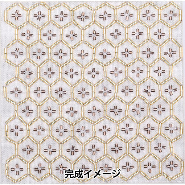 ビーズキット 『ビーズ刺し子キット 十字亀甲 BS-K6』 TOHO BEADS トーホービーズ