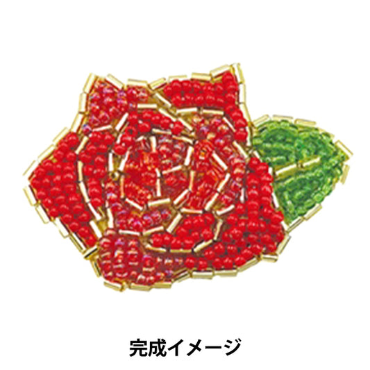 BeadsKit "and t kit labo flower embroidery brooch rose atkl-2" TOHO BEADS