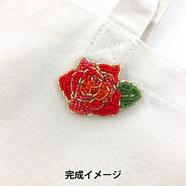BeadsKit "and t kit labo flower embroidery brooch rose atkl-2" TOHO BEADS